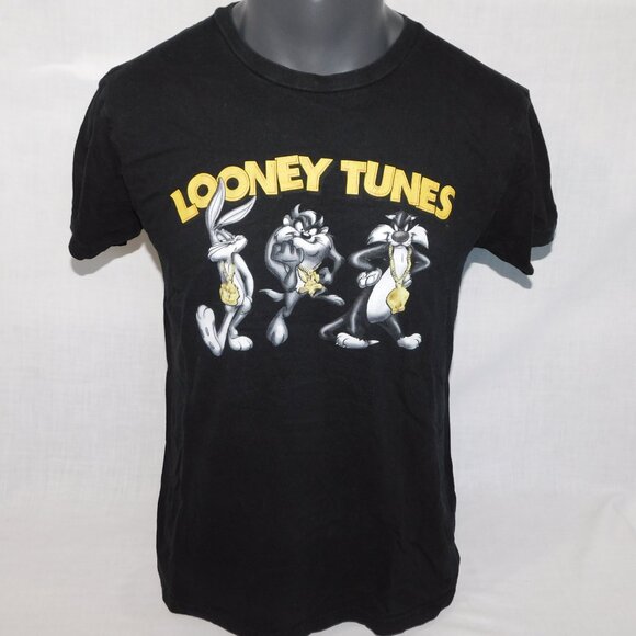 Looney Tunes Bugs Bunny Taz Sylvester Gangster Hip Hop Graphic T Shirt Mens M - Picture 2 of 7